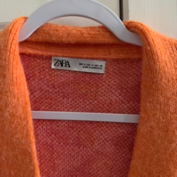 Zara Geometric Print Oversized Cardigan Sweater - Picture 4 of 5